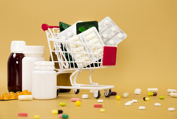 carrello con farmaci